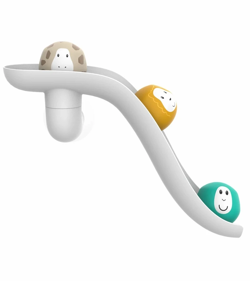 Matchstick Monkey Bathtime Slide Set - White 2 Matchstick Monkey Bathtime Slide Set - White - Image 2