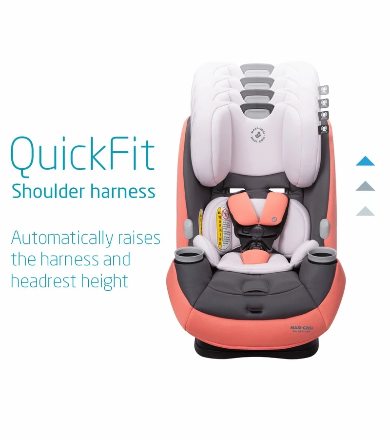Maxi-Cosi Pria All-in-One Convertible Car Seat - Coral Quartz (PureCosi) 3 Maxi-Cosi Pria All-in-One Convertible Car Seat - Coral Quartz (PureCosi) - Image 3