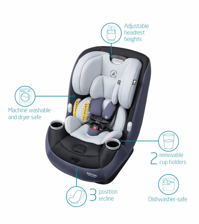 Maxi-Cosi Pria All-in-One Convertible Car Seat - Midnight Slate (PureCosi) 6 Maxi-Cosi Pria All-in-One Convertible Car Seat - Midnight Slate (PureCosi) - Image 6