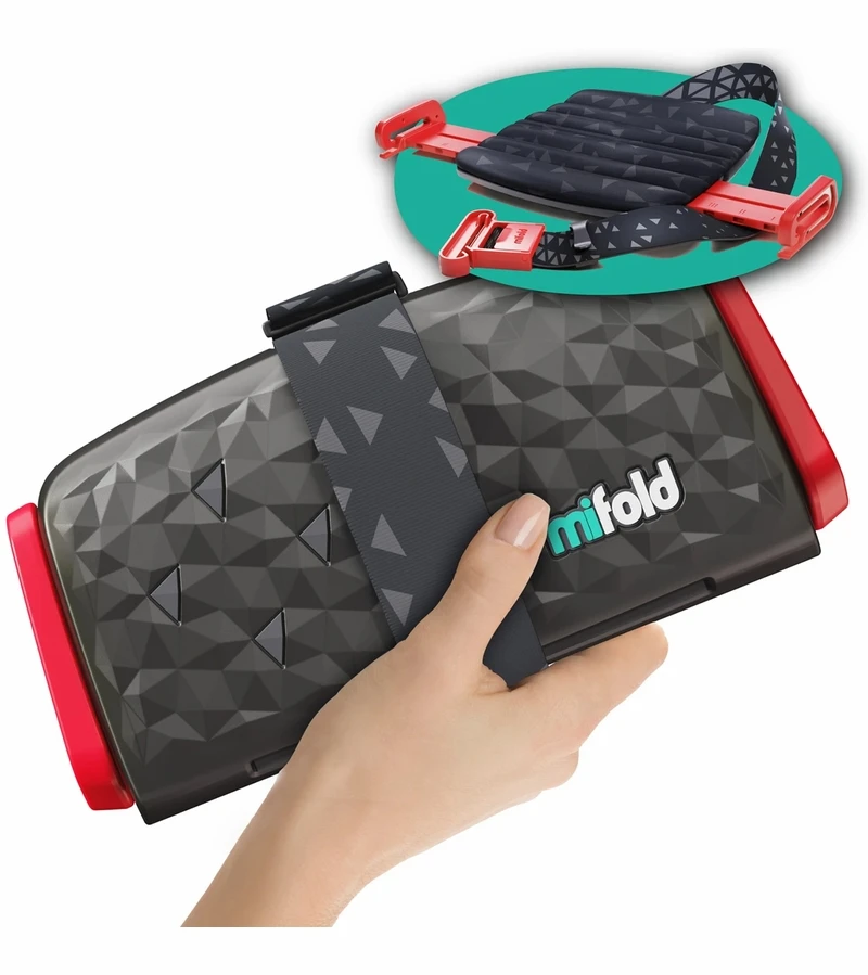 Mifold Comfort Grab-and-Go Backless Belt Positioning Booster Car Seat - Charcoal Grey 1 Mifold Comfort Grab-and-Go Backless Belt Positioning Booster Car Seat - Charcoal Grey