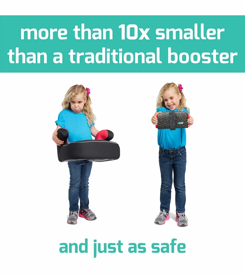 Mifold Comfort Grab-and-Go Backless Belt Positioning Booster Car Seat - Charcoal Grey 7 Mifold Comfort Grab-and-Go Backless Belt Positioning Booster Car Seat - Charcoal Grey - Image 7