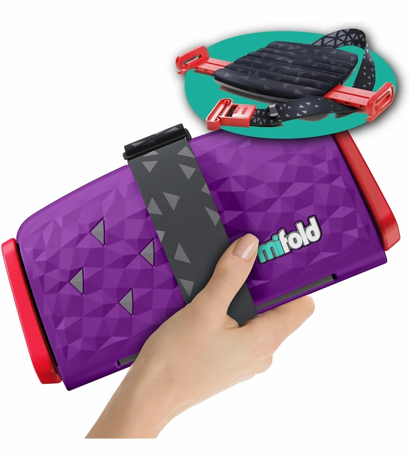 Mifold Comfort Grab-and-Go Backless Belt Positioning Booster Car Seat - Royal Purple 1 Mifold Comfort Grab-and-Go Backless Belt Positioning Booster Car Seat - Royal Purple
