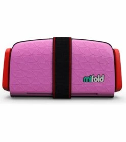Mifold Grab-and-Go Backless Belt Positioning Booster Car Seat - Perfect Pink