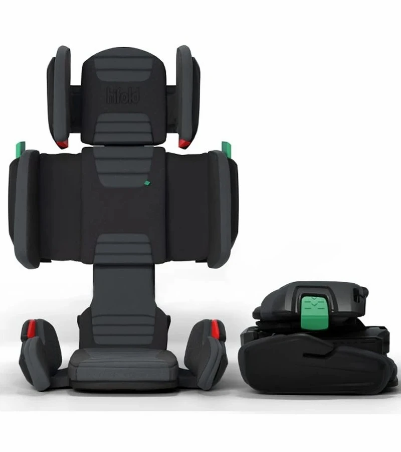 Mifold HiFold Fit-and-Fold Highback Belt-Postioning Booster Car Seat - Slate Grey 1 Mifold HiFold Fit-and-Fold Highback Belt-Postioning Booster Car Seat - Slate Grey