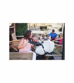 Milk Snob Infant Car Seat & Nursing Cover - Cream/Grey -Britax || Little Unicorn || Graco Shop milk snob infant car seat nursing cover cream grey 245