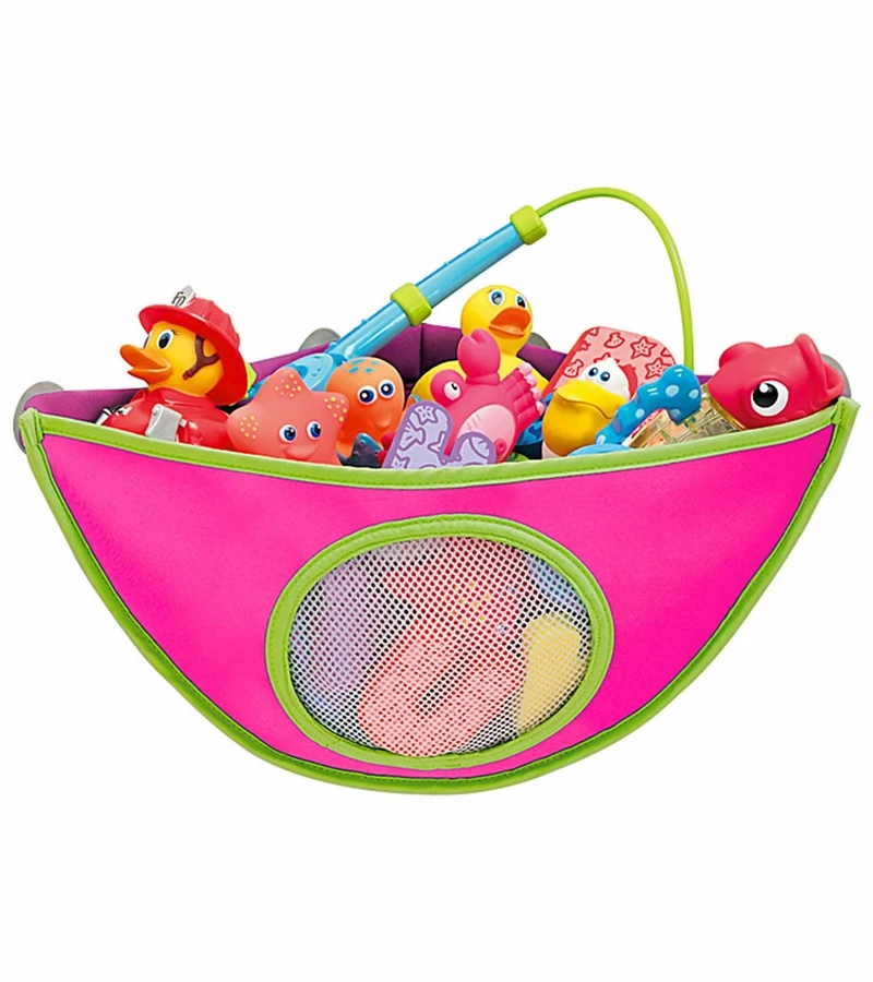 Munchkin Corner Bath Toy Organizer - Pink 2 Munchkin Corner Bath Toy Organizer - Pink - Image 2