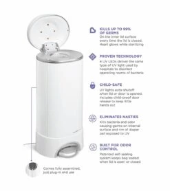 Munchkin UV Diaper Pail -Britax || Little Unicorn || Graco Shop munchkin uv diaper pail 192