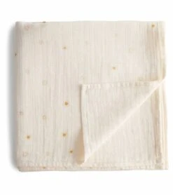 Mushie Organic Cotton Muslin Swaddle Blanket - Sun