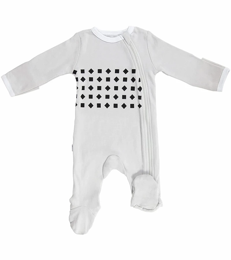 Nanit Breathing Wear Pajamas - 0-3 Months, Pebble Grey 1 Nanit Breathing Wear Pajamas - 0-3 Months, Pebble Grey