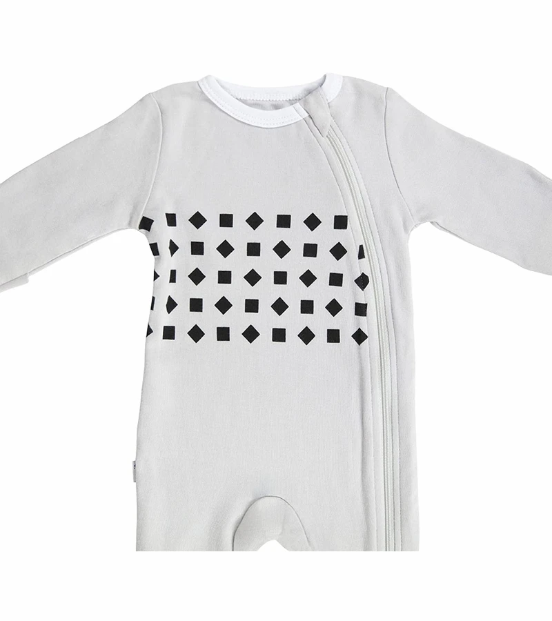 Nanit Breathing Wear Pajamas - 0-3 Months, Pebble Grey 6 Nanit Breathing Wear Pajamas - 0-3 Months, Pebble Grey - Image 6