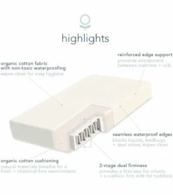 Naturepedic MC24 No-Compromise Lightweight Organic Classic Mattress -Britax || Little Unicorn || Graco Shop naturepedic mc24 no compromise lightweight organic classic mattress 118