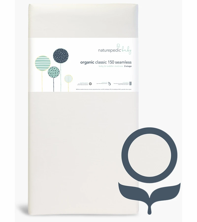 Naturepedic MC32 Seamless Organic Cotton Classic Baby Mattress 1 Naturepedic MC32 Seamless Organic Cotton Classic Baby Mattress