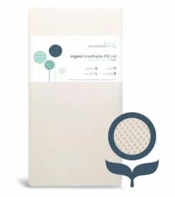 Naturepedic Organic Breathable 2-Stage Baby Innerspring Crib Mattress