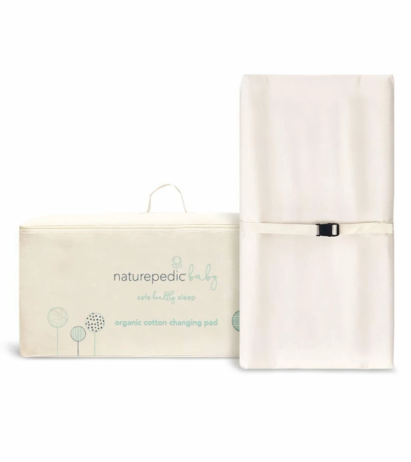 Naturepedic Organic Cotton 2-Sided Contoured Changing Pad - Natural 2 Naturepedic Organic Cotton 2-Sided Contoured Changing Pad - Natural - Image 2