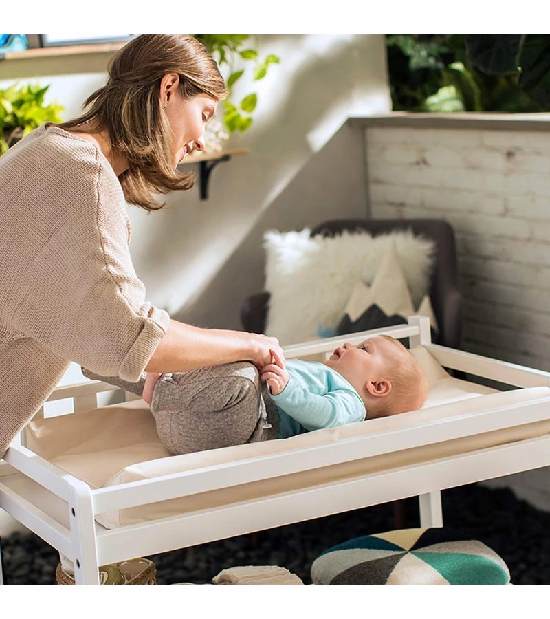 Naturepedic Organic Cotton 2-Sided Contoured Changing Pad - Natural 3 Naturepedic Organic Cotton 2-Sided Contoured Changing Pad - Natural - Image 3