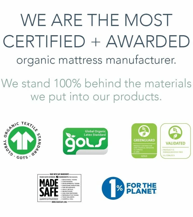 Naturepedic Organic VERSE Twin Mattress 7 Naturepedic Organic VERSE Twin Mattress - Image 7