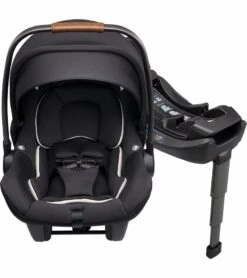 Nuna PIPA Lite R Lightweight Infant Car Seat + RELX Base With Load Leg - Caviar