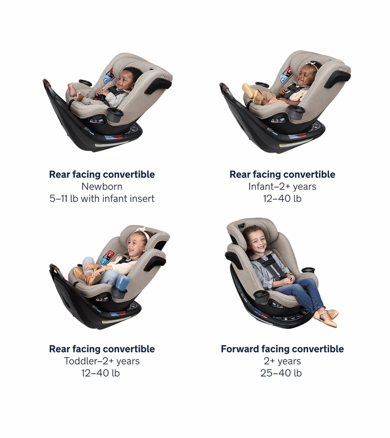 Nuna REVV Rotating Convertible Car Seat - Caviar 5 Nuna REVV Rotating Convertible Car Seat - Caviar - Image 5