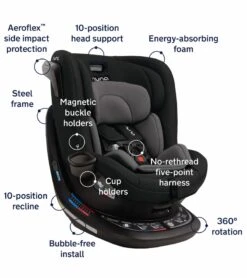 Nuna REVV Rotating Convertible Car Seat - Ocean -Britax || Little Unicorn || Graco Shop nuna revv rotating convertible car seat ocean 162