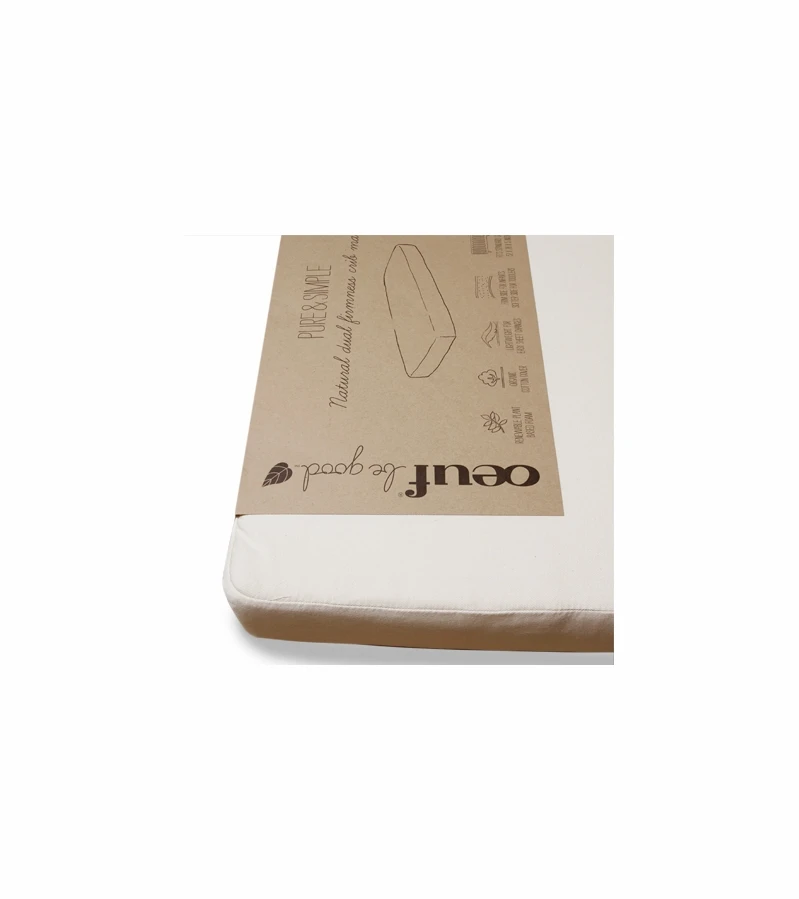 Oeuf Pure & Simple Natural Dual Firm Crib Mattress 2 Oeuf Pure & Simple Natural Dual Firm Crib Mattress - Image 2