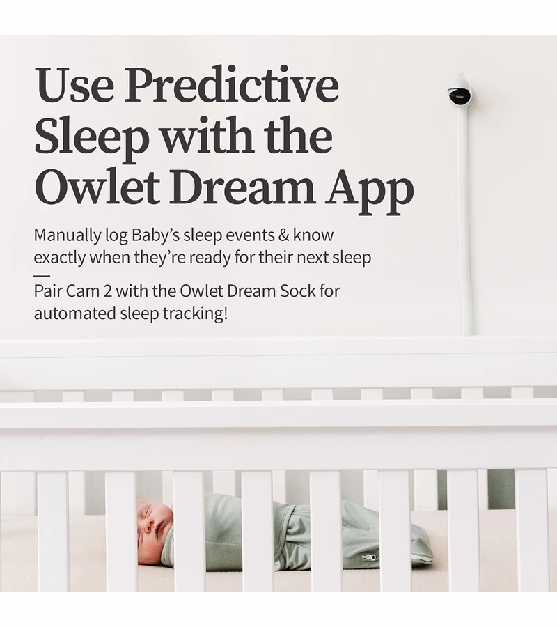 Owlet Cam 2 Smart HD Video Baby Monitor - White 5 Owlet Cam 2 Smart HD Video Baby Monitor - White - Image 5