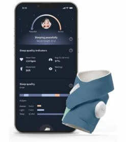 Owlet Dream Sock Smart Baby Monitor - Bedtime Blue