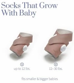 Owlet Fabric Accessory Sock Set For Smart Sock 3 - Dusty Rose -Britax || Little Unicorn || Graco Shop owlet fabric accessory sock set for smart sock 3 dusty rose 120