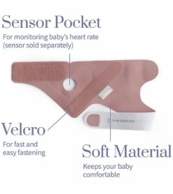 Owlet Fabric Accessory Sock Set For Smart Sock 3 - Dusty Rose -Britax || Little Unicorn || Graco Shop owlet fabric accessory sock set for smart sock 3 dusty rose 122