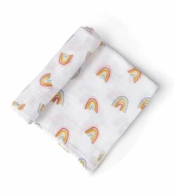 Petit Pehr Organic Swaddle - Rainbows