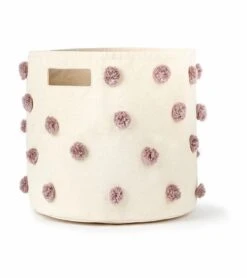 Petit Pehr Pom Pom Basket - Bin - Mauve