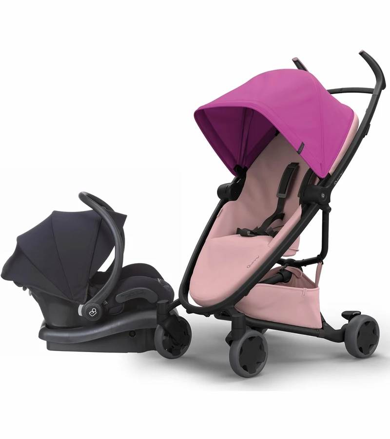 Quinny Zapp Flex + Maxi-Cosi Mico 30 Travel System - Pink/Blush 1 Quinny Zapp Flex + Maxi-Cosi Mico 30 Travel System - Pink/Blush