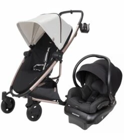 Quinny Zapp Flex Plus Stroller + Maxi-Cosi Mico 30 Infant Car Seat Bundle - Rachel Zoe Luxe Sport / Midnight Black