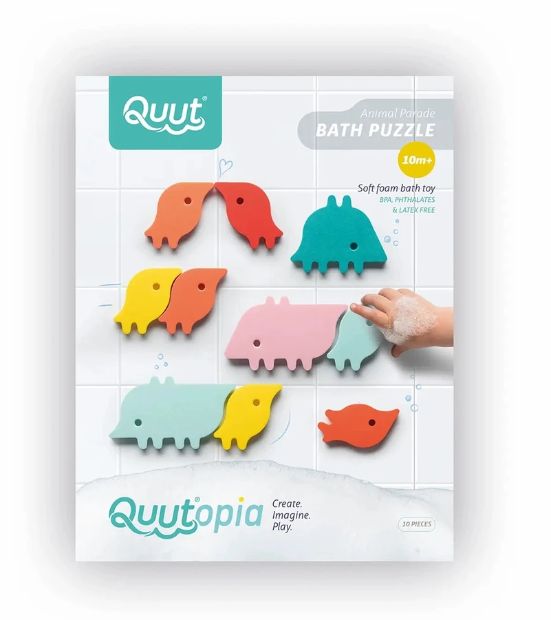Quut Bath Puzzle - Animal Parade 1 Quut Bath Puzzle - Animal Parade