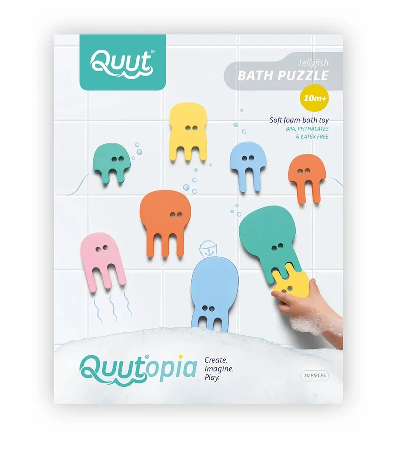 Quut Bath Puzzle - Jellyfish 1 Quut Bath Puzzle - Jellyfish