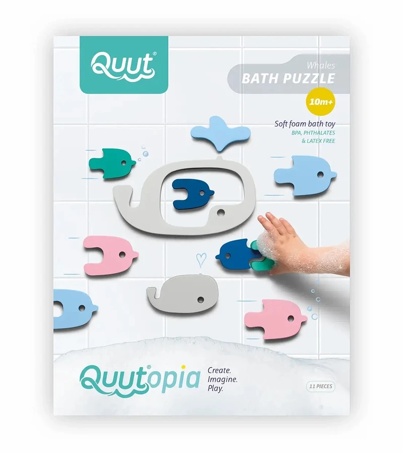 Quut Bath Puzzle - Whale 1 Quut Bath Puzzle - Whale