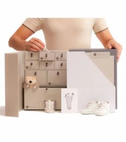 Savor "The Library" Baby Keepsake Box - Slate