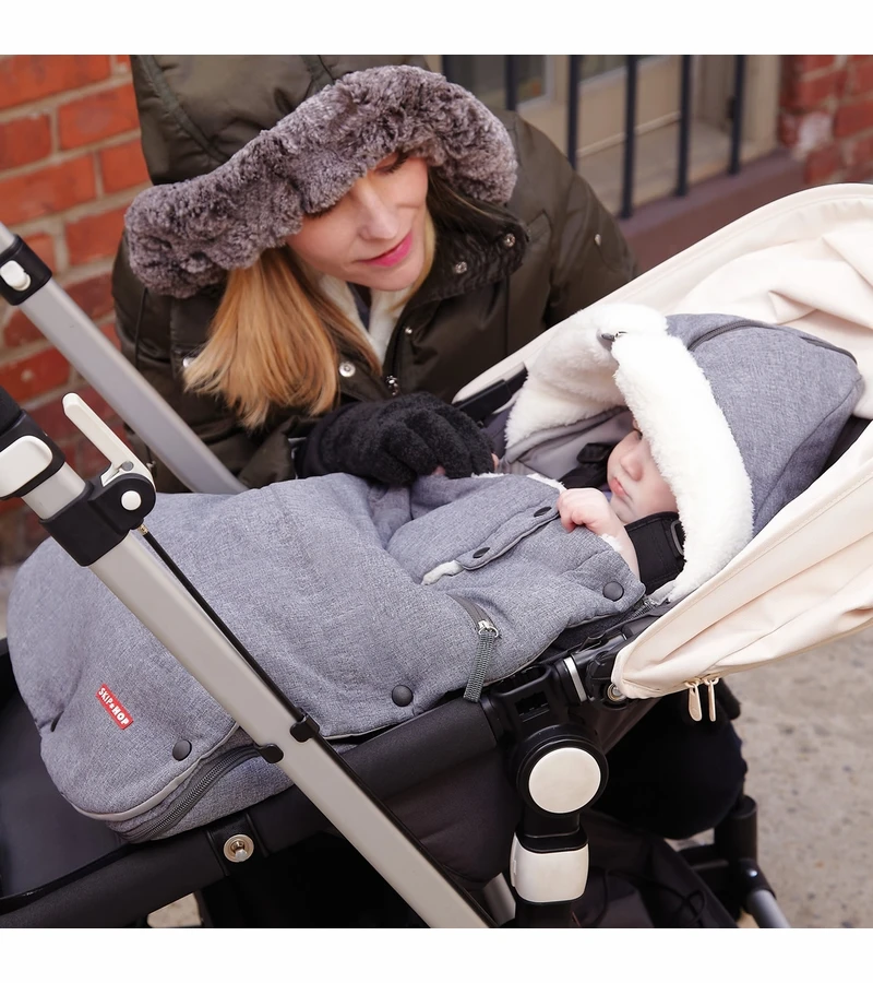 Skip Hop 3 Season Footmuff, Infant - Heather Gray 7 Skip Hop 3 Season Footmuff, Infant - Heather Gray - Image 7