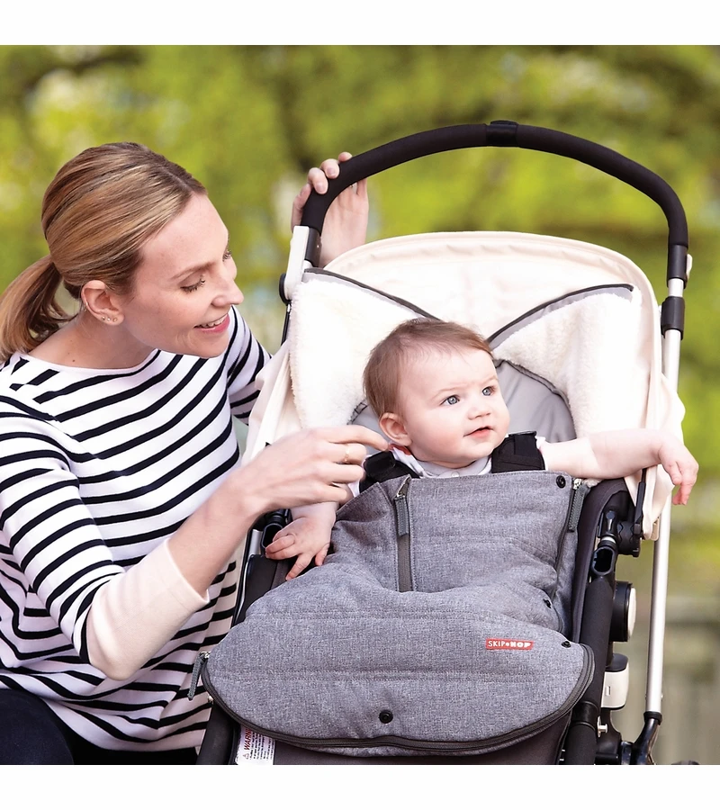 Skip Hop 3 Season Footmuff, Toddler - Heather Gray 5 Skip Hop 3 Season Footmuff, Toddler - Heather Gray - Image 5