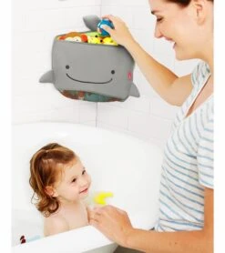 Skip Hop Moby Corner Bath Toy Organizer - Grey -Britax || Little Unicorn || Graco Shop skip hop moby corner bath toy organizer grey 143