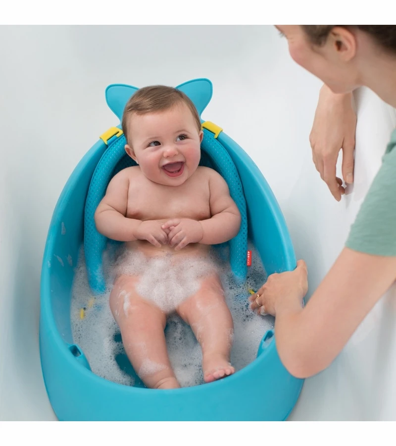 Skip Hop Moby Smart Sling 3-Stage Tub - Blue 6 Skip Hop Moby Smart Sling 3-Stage Tub - Blue - Image 6