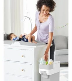Skip Hop Nursery Style Diaper Pail - Grey 10 Skip Hop Nursery Style Diaper Pail - Grey -Britax || Little Unicorn || Graco Shop skip hop nursery style diaper pail grey 180