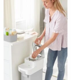 Skip Hop Nursery Style Diaper Pail - Grey 12 Skip Hop Nursery Style Diaper Pail - Grey -Britax || Little Unicorn || Graco Shop skip hop nursery style diaper pail grey 182