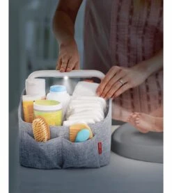 Skip Hop Nursery Style Light-Up Diaper Caddy - Grey 5 Skip Hop Nursery Style Light-Up Diaper Caddy - Grey -Britax || Little Unicorn || Graco Shop skip hop nursery style light up diaper caddy grey 46