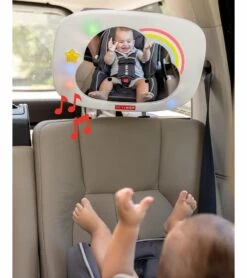 Skip Hop Silver Lining Cloud Entertainment Car Mirror -Britax || Little Unicorn || Graco Shop skip hop silver lining cloud entertainment car mirror 145