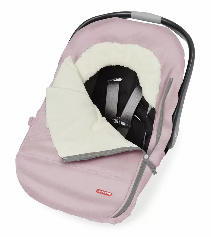 Skip Hop Skp Hop Stroll & Go Car Seat Cover - Pink Heather 2 Skip Hop Skp Hop Stroll & Go Car Seat Cover - Pink Heather - Image 2