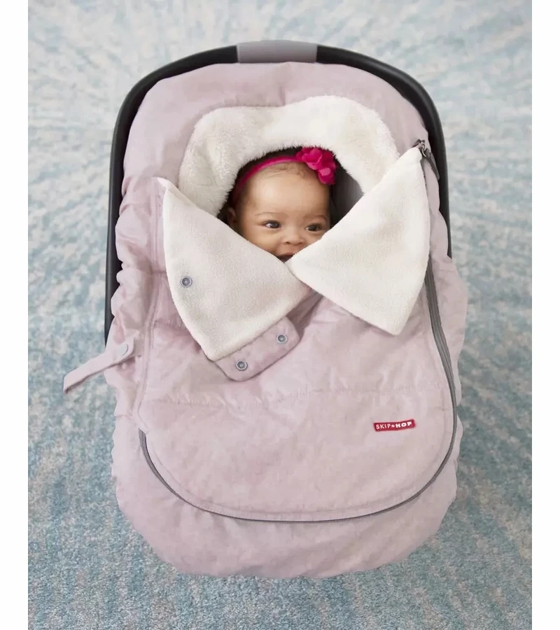 Skip Hop Skp Hop Stroll & Go Car Seat Cover - Pink Heather 5 Skip Hop Skp Hop Stroll & Go Car Seat Cover - Pink Heather - Image 5