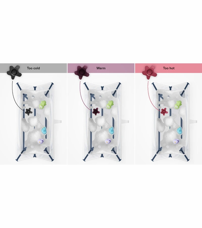 Stokke Flexi Bath Heat Sensitive - Transparent Green 7 Stokke Flexi Bath Heat Sensitive - Transparent Green - Image 7