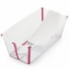 Stokke Flexi Bath Heat Sensitive Tub + Newborn Support - Transparent Pink