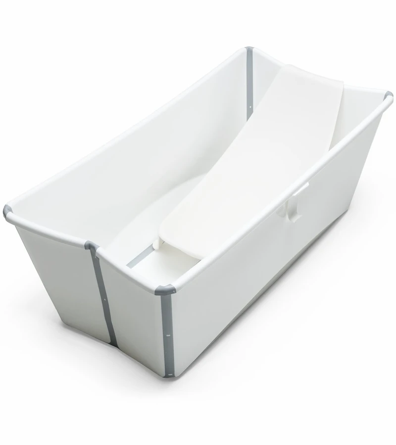 Stokke Flexi Bath Heat Sensitive Tub + Newborn Support - White 1 Stokke Flexi Bath Heat Sensitive Tub + Newborn Support - White