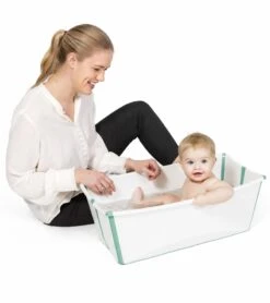 Stokke Flexi Bath Heat Sensitive - White Aqua -Britax || Little Unicorn || Graco Shop stokke flexi bath heat sensitive white aqua 135